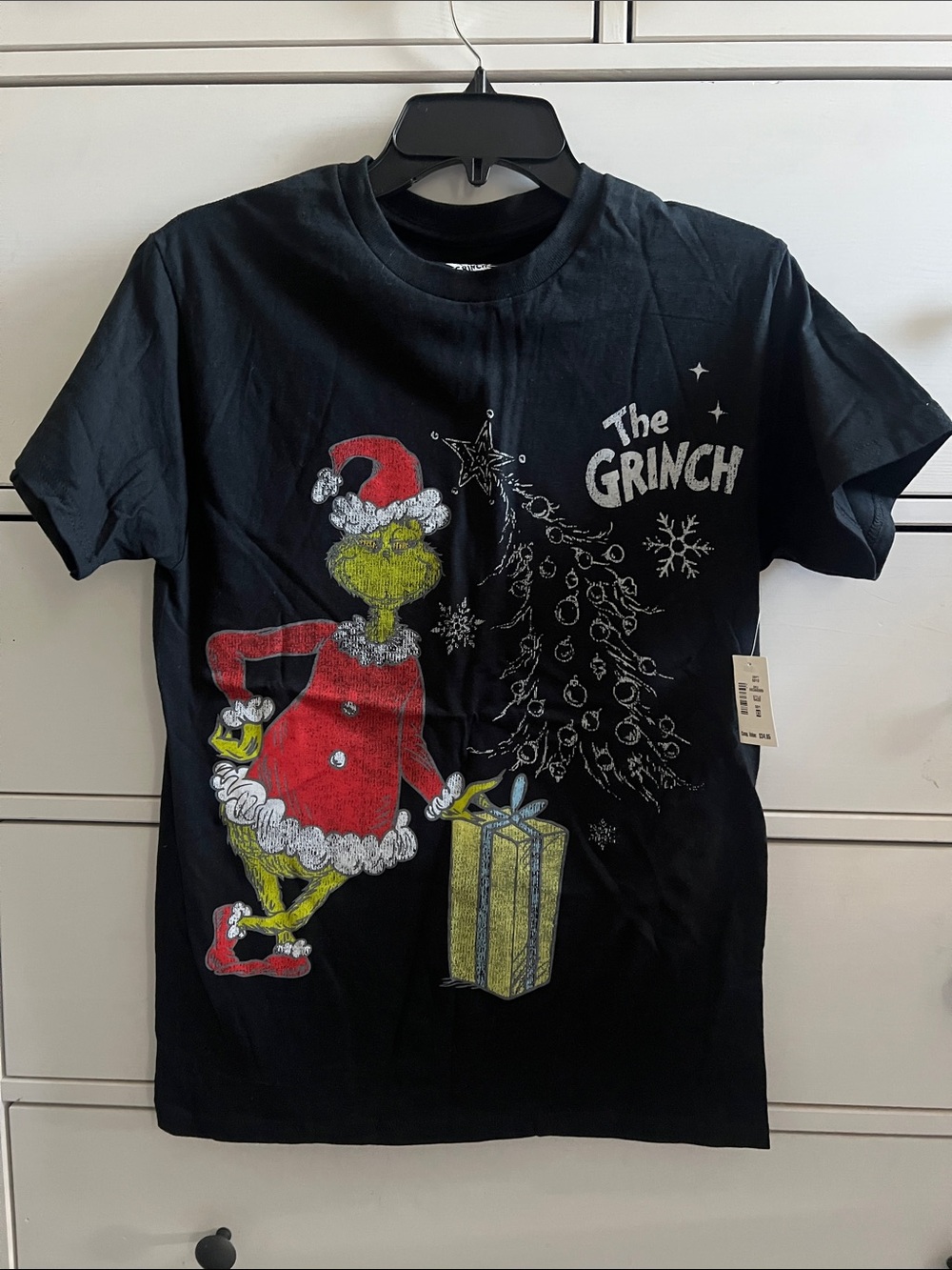 The Grinch Women's Black Short Sleeve Graphic Tee